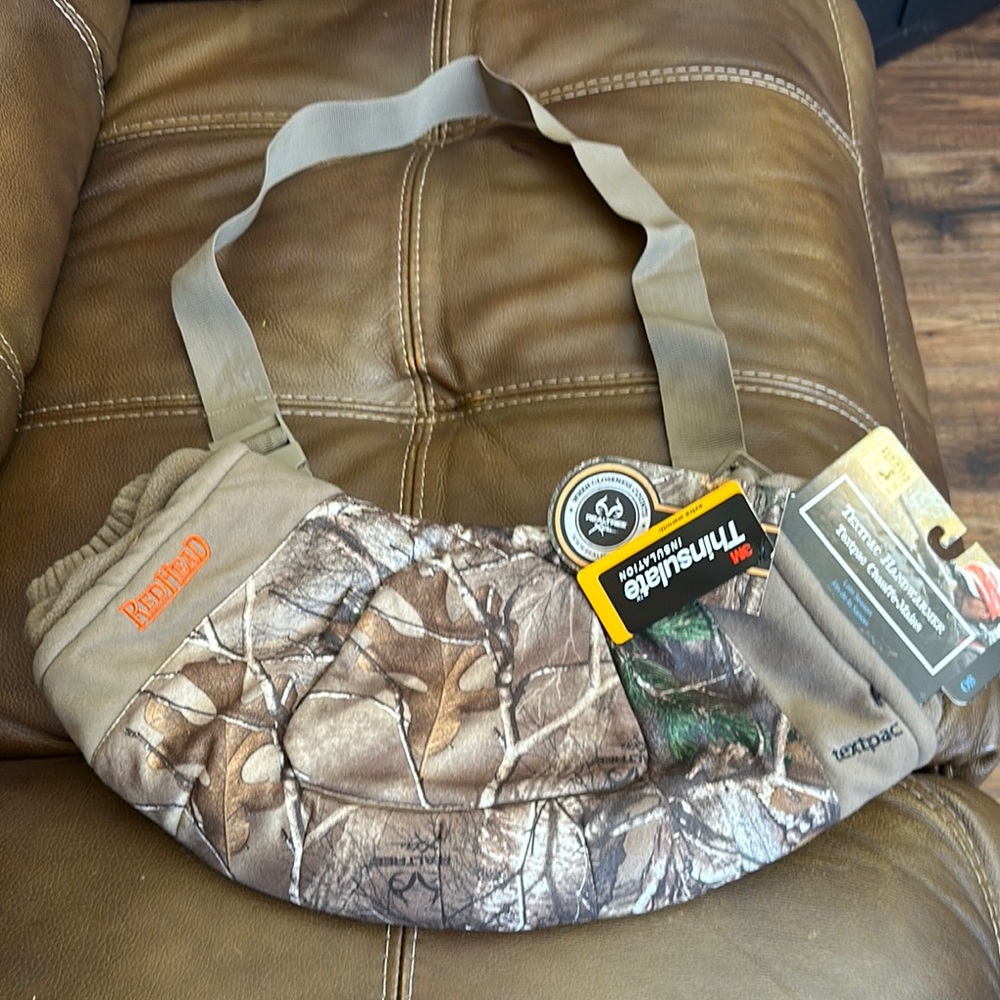 RedHead Green and Brown Belt Bag with Camouflage Pattern